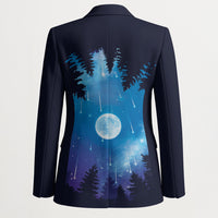 Perseid Meteor Shower Blazer Starry Sky Above The Trees