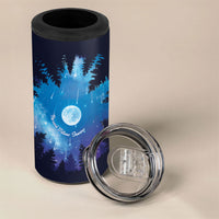 Perseid Meteor Shower 4 in 1 Can Cooler Tumbler Starry Sky Above The Trees
