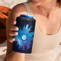 Perseid Meteor Shower 4 in 1 Can Cooler Tumbler Starry Sky Above The Trees