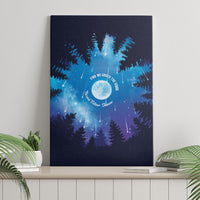Perseid Meteor Shower Canvas Wall Art Starry Sky Above The Trees