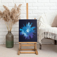 Perseid Meteor Shower Canvas Wall Art Starry Sky Above The Trees