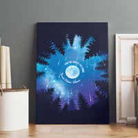 Perseid Meteor Shower Canvas Wall Art Starry Sky Above The Trees