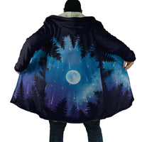 Perseid Meteor Shower Cloak Starry Sky Above The Trees