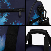Perseid Meteor Shower Duffle Bag Starry Sky Above The Trees