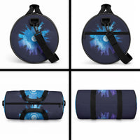 Perseid Meteor Shower Duffle Bag Starry Sky Above The Trees