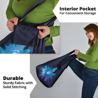 Perseid Meteor Shower Grocery Bag Starry Sky Above The Trees