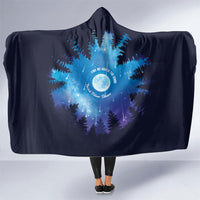 Perseid Meteor Shower Hooded Blanket Starry Sky Above The Trees