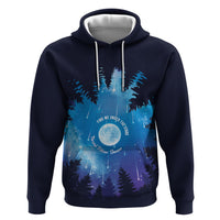 Perseid Meteor Shower Hoodie Starry Sky Above The Trees