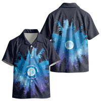 Perseid Meteor Shower Kid Hawaiian Shirt Starry Sky Above The Trees
