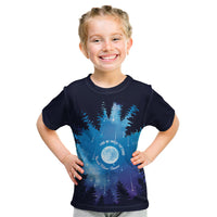 Perseid Meteor Shower Kid T Shirt Starry Sky Above The Trees