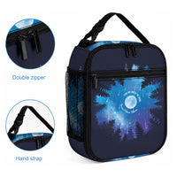 Perseid Meteor Shower Lunch Bag Starry Sky Above The Trees