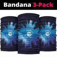 Perseid Meteor Shower Neck Gaiter Starry Sky Above The Trees