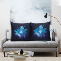 Perseid Meteor Shower Pillow Cover Starry Sky Above The Trees