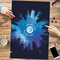 Perseid Meteor Shower Puzzle Starry Sky Above The Trees