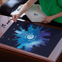 Perseid Meteor Shower Puzzle Starry Sky Above The Trees