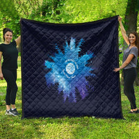 Perseid Meteor Shower Quilt Starry Sky Above The Trees