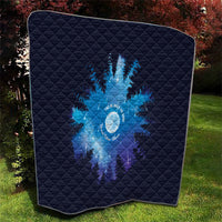 Perseid Meteor Shower Quilt Starry Sky Above The Trees