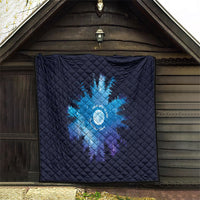 Perseid Meteor Shower Quilt Starry Sky Above The Trees