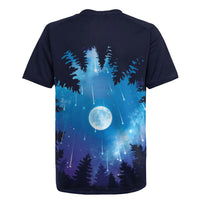 Perseid Meteor Shower Rugby Jersey Starry Sky Above The Trees