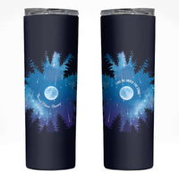 Perseid Meteor Shower Skinny Tumbler Starry Sky Above The Trees