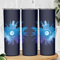 Perseid Meteor Shower Skinny Tumbler Starry Sky Above The Trees