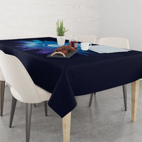 Perseid Meteor Shower Tablecloth Starry Sky Above The Trees