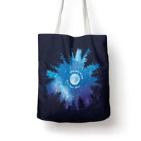 Perseid Meteor Shower Tote Bag Starry Sky Above The Trees