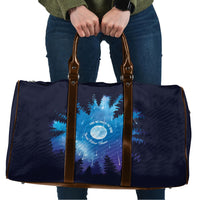 Perseid Meteor Shower Travel Bag Starry Sky Above The Trees