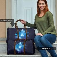 Perseid Meteor Shower Travel Bag Starry Sky Above The Trees