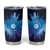 Perseid Meteor Shower Tumbler Cup Starry Sky Above The Trees