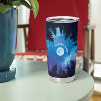 Perseid Meteor Shower Tumbler Cup Starry Sky Above The Trees