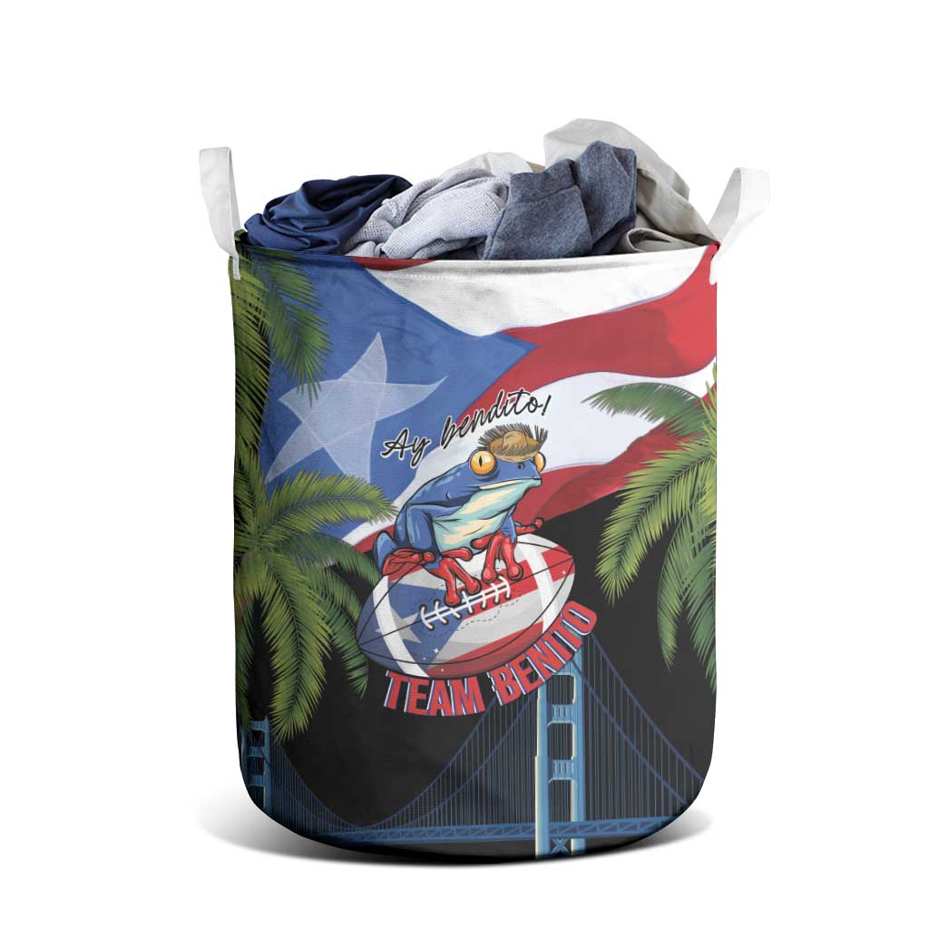 Ay Bendito! Benito Bowl Proud Boricua Laundry Basket