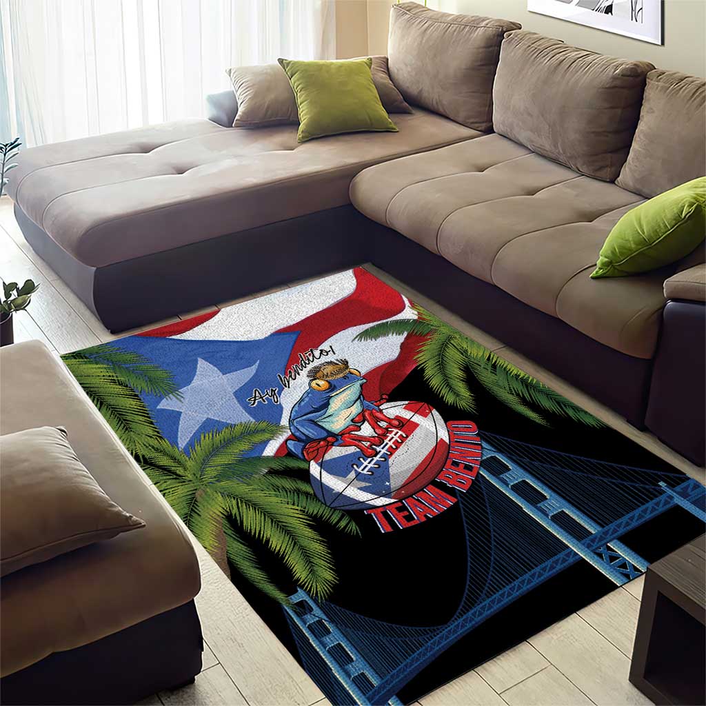 Ay Bendito! Benito Bowl Proud Boricua Area Rug