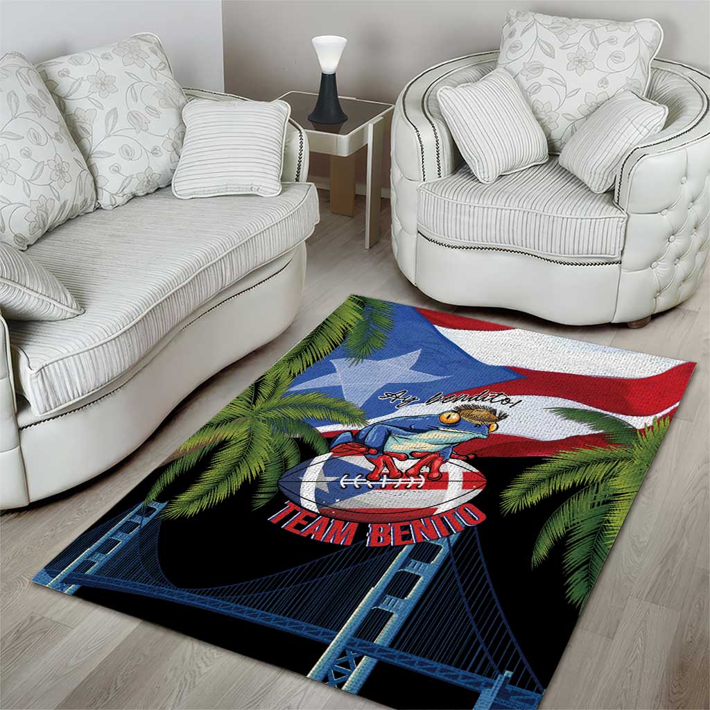 Ay Bendito! Benito Bowl Proud Boricua Area Rug