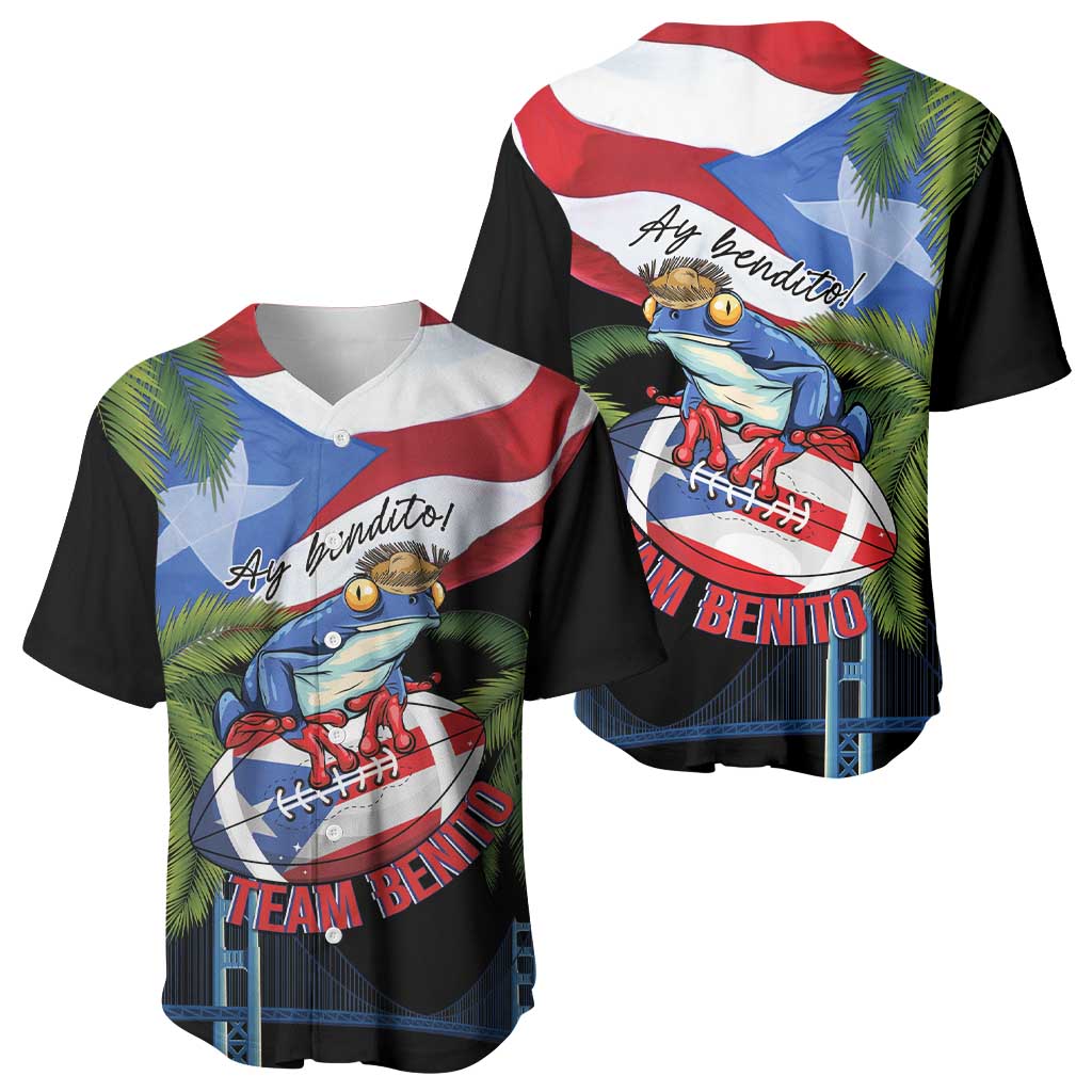 Ay Bendito! Benito Bowl Proud Boricua Baseball Jersey