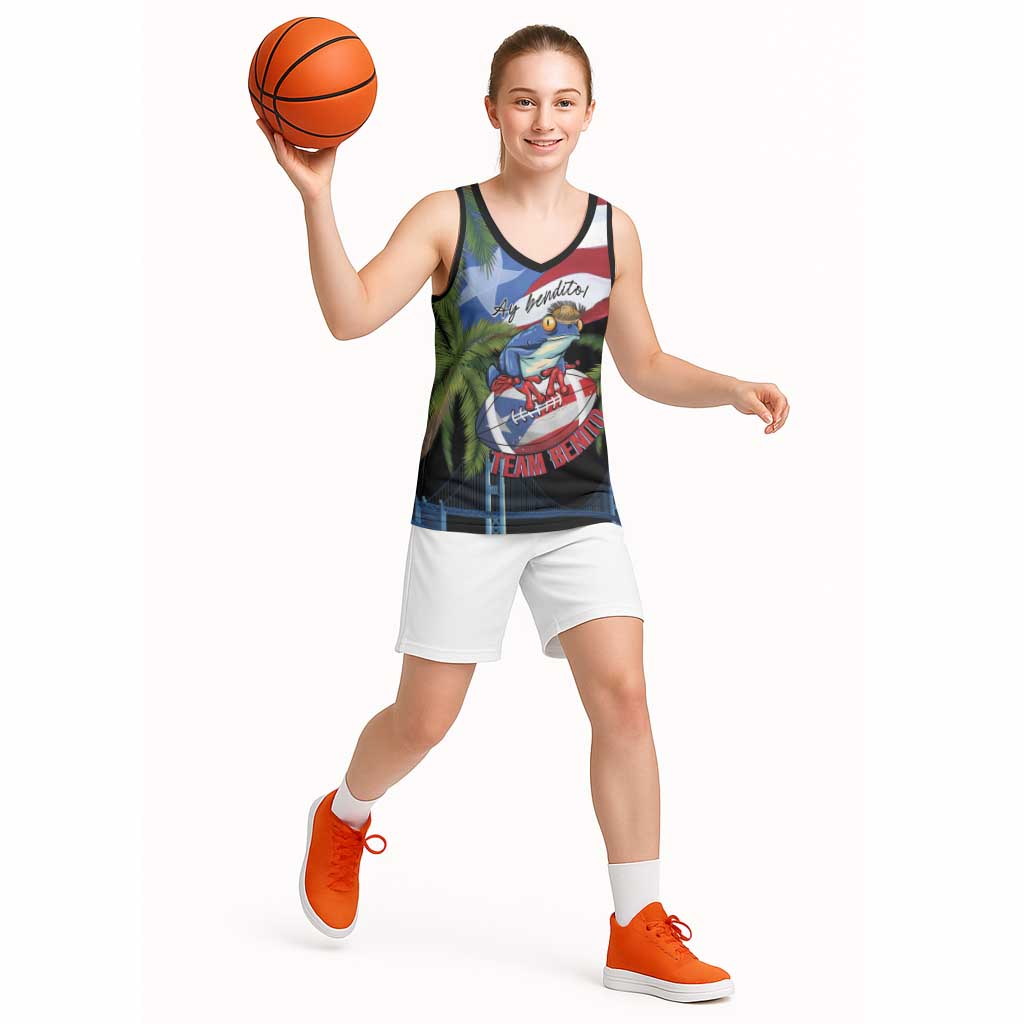 Ay Bendito! Benito Bowl Proud Boricua Basketball Jersey