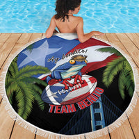 Ay Bendito! Benito Bowl Proud Boricua Beach Blanket