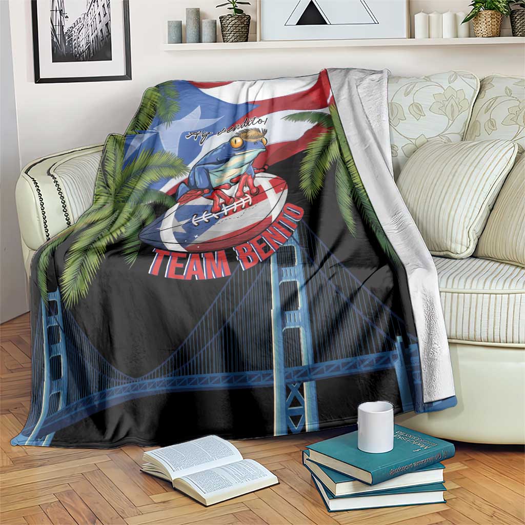 Ay Bendito! Benito Bowl Proud Boricua Blanket