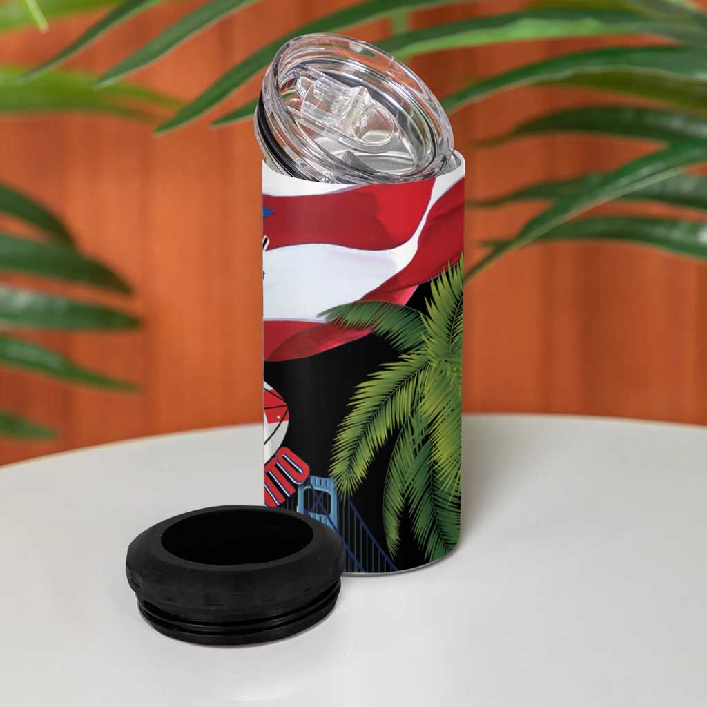 Ay Bendito! Benito Bowl Proud Boricua 4 in 1 Can Cooler Tumbler