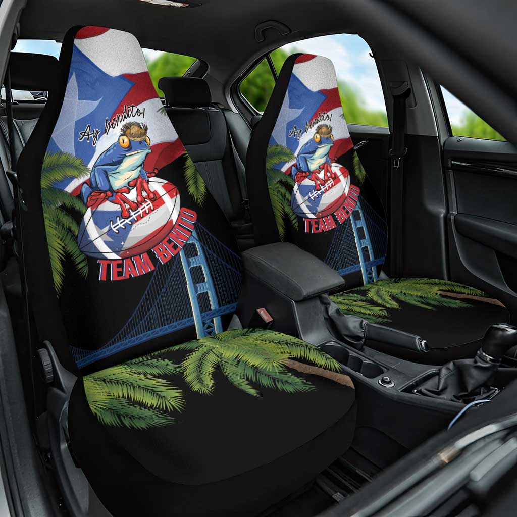 Ay Bendito! Benito Bowl Proud Boricua Car Seat Cover