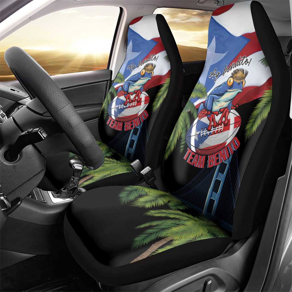 Ay Bendito! Benito Bowl Proud Boricua Car Seat Cover