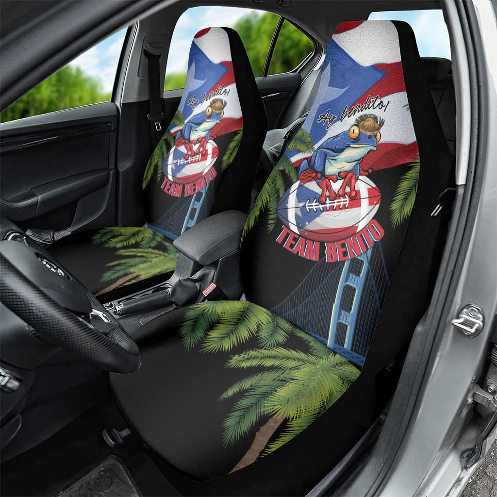 Ay Bendito! Benito Bowl Proud Boricua Car Seat Cover