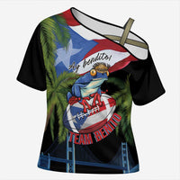 Ay Bendito! Benito Bowl Proud Boricua Cross Shoulder Shirt