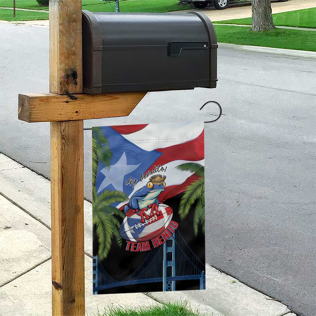 Ay Bendito! Benito Bowl Proud Boricua Garden Flag