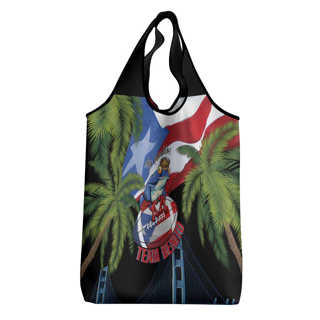 Ay Bendito! Benito Bowl Proud Boricua Grocery Bag