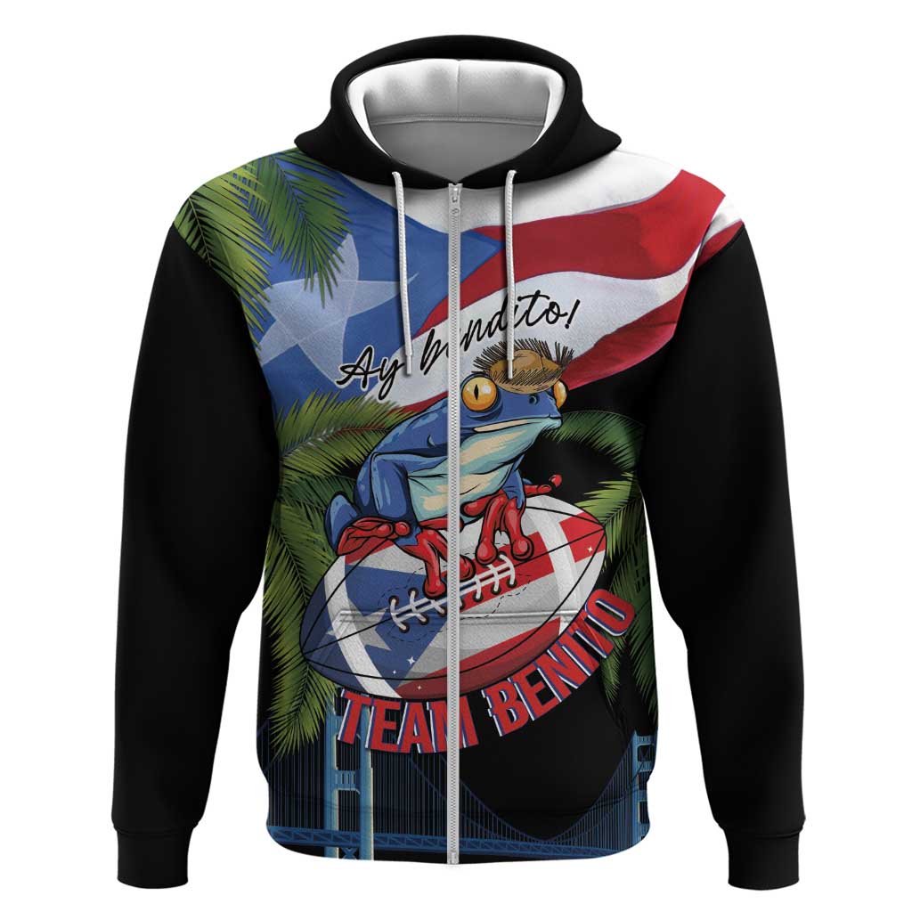 Ay Bendito! Benito Bowl Proud Boricua Hoodie