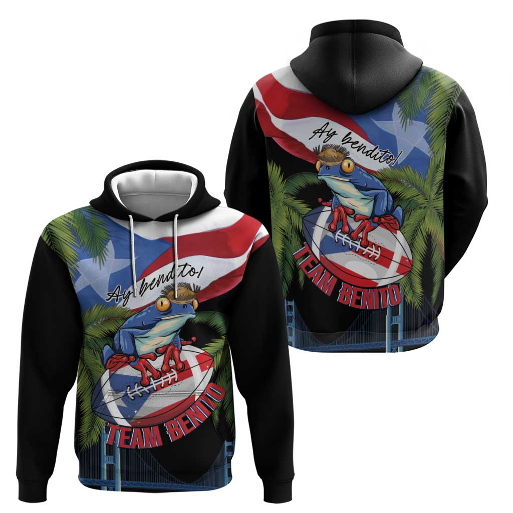 Ay Bendito! Benito Bowl Proud Boricua Hoodie