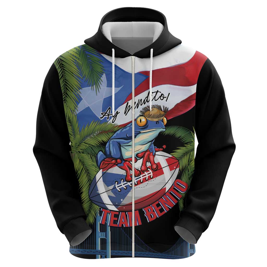 Ay Bendito! Benito Bowl Proud Boricua Hoodie