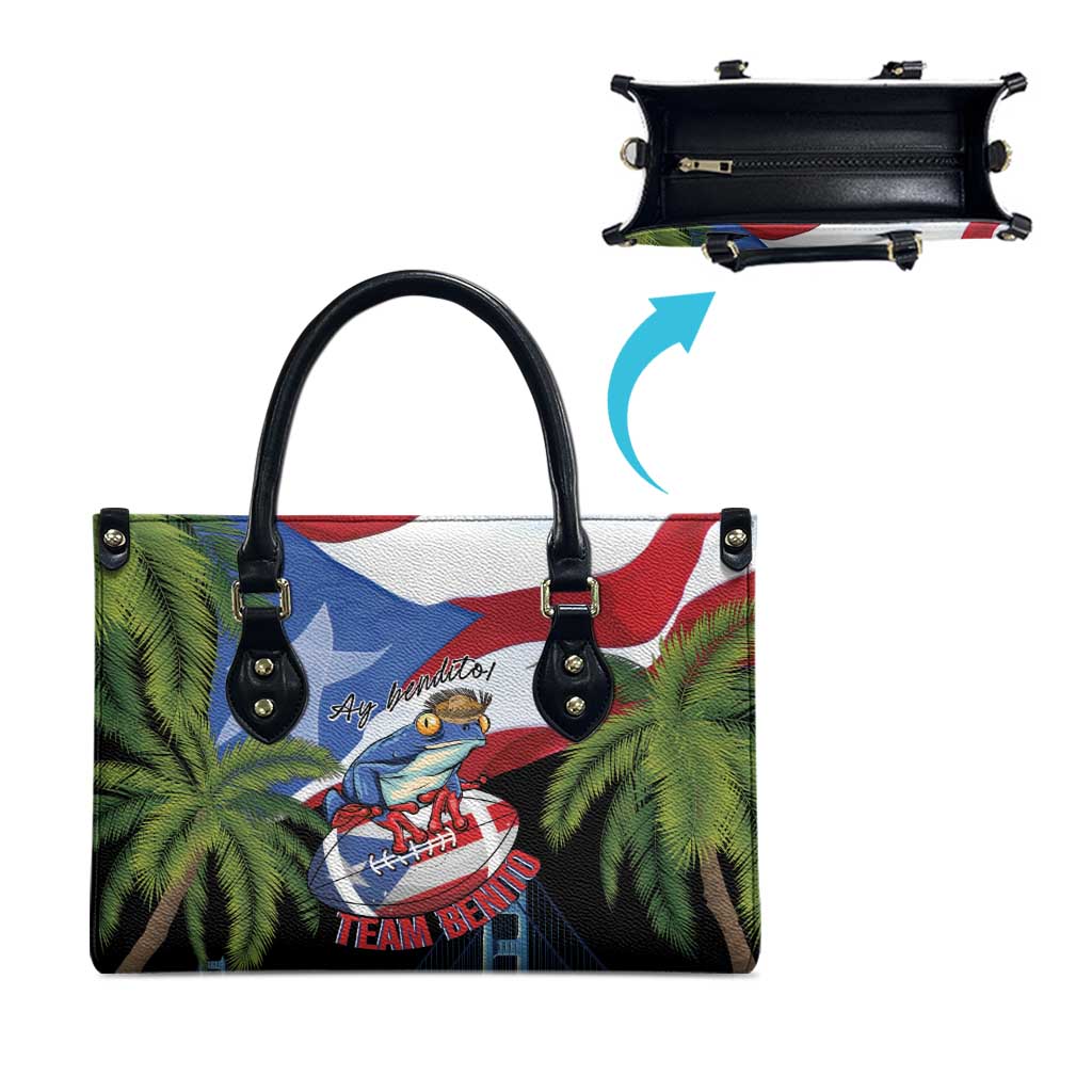 Ay Bendito! Benito Bowl Proud Boricua Leather Bag