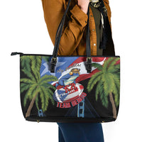 Ay Bendito! Benito Bowl Proud Boricua Leather Tote Bag